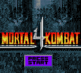 Mortal Kombat 4 (USA) Title Screen